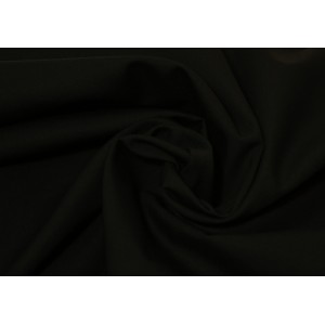 10cm Baumwollstoff (feiner Popeline) uni einfarbig  schwarz  (Grundpreis 12,00/m)